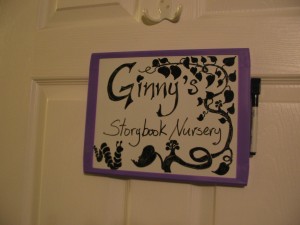 the sign on Ginny's door